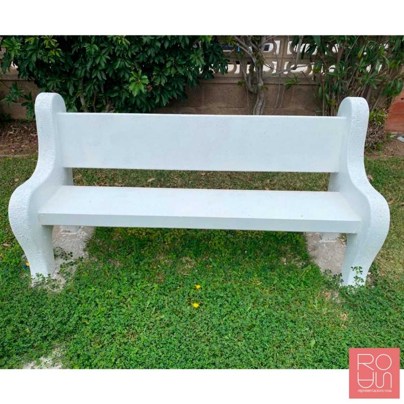 Banc de formigó Villamarchante amb respatller